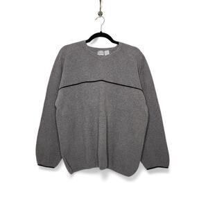 Vintage Utility Grunge 90s Streetwear Sweater Sweatshirt Gray Cobain Skater XL